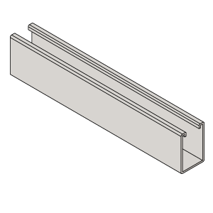 W100 Channel 12 Gauge 1-5/8" x 2-7/16"